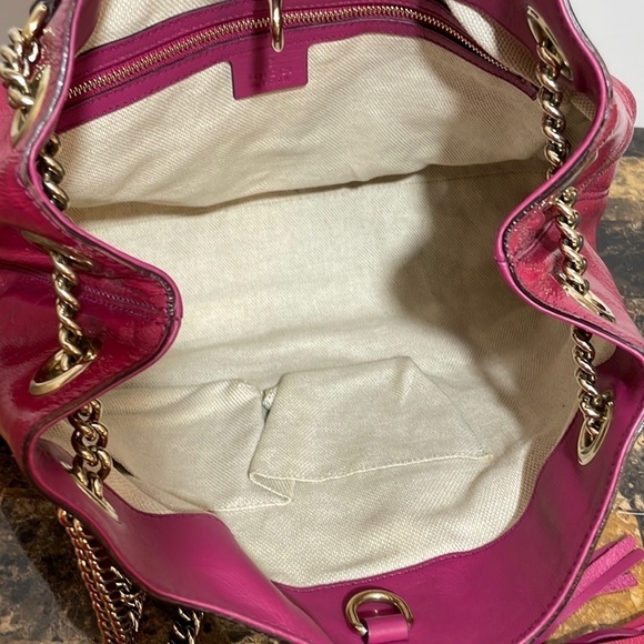Gucci Soho patent leather shoulder bag chain - Picture 15 of 16